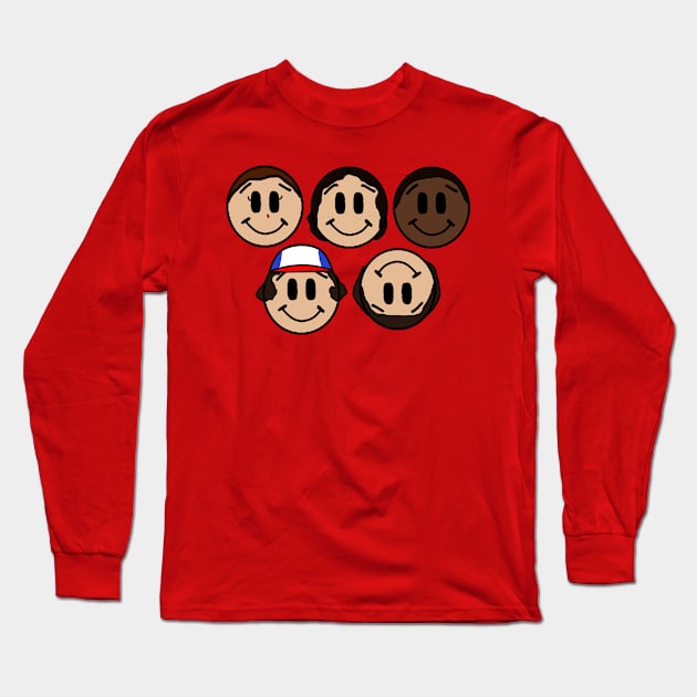 Stranger Emojis Long Sleeve T-Shirt by NerdCraft & Co.